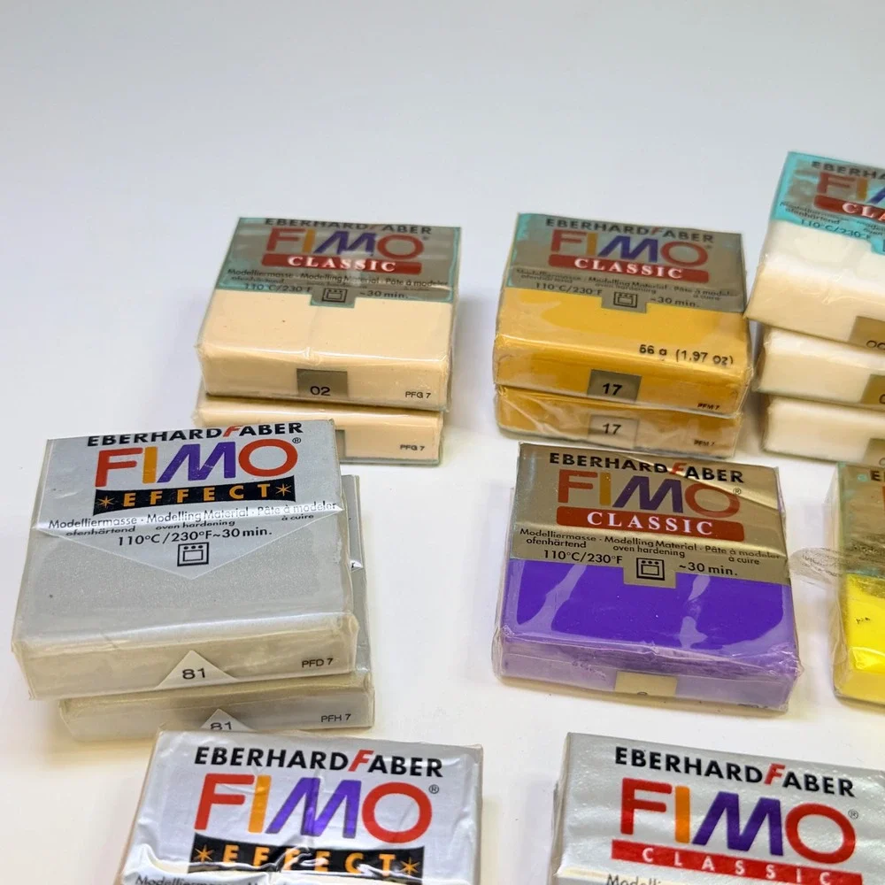 Eberhard Faber Fimo Polymer Clay Lot 20 Blocks Classic Soft Effect Multi Color